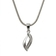 Silver Leaf Pendant Set
