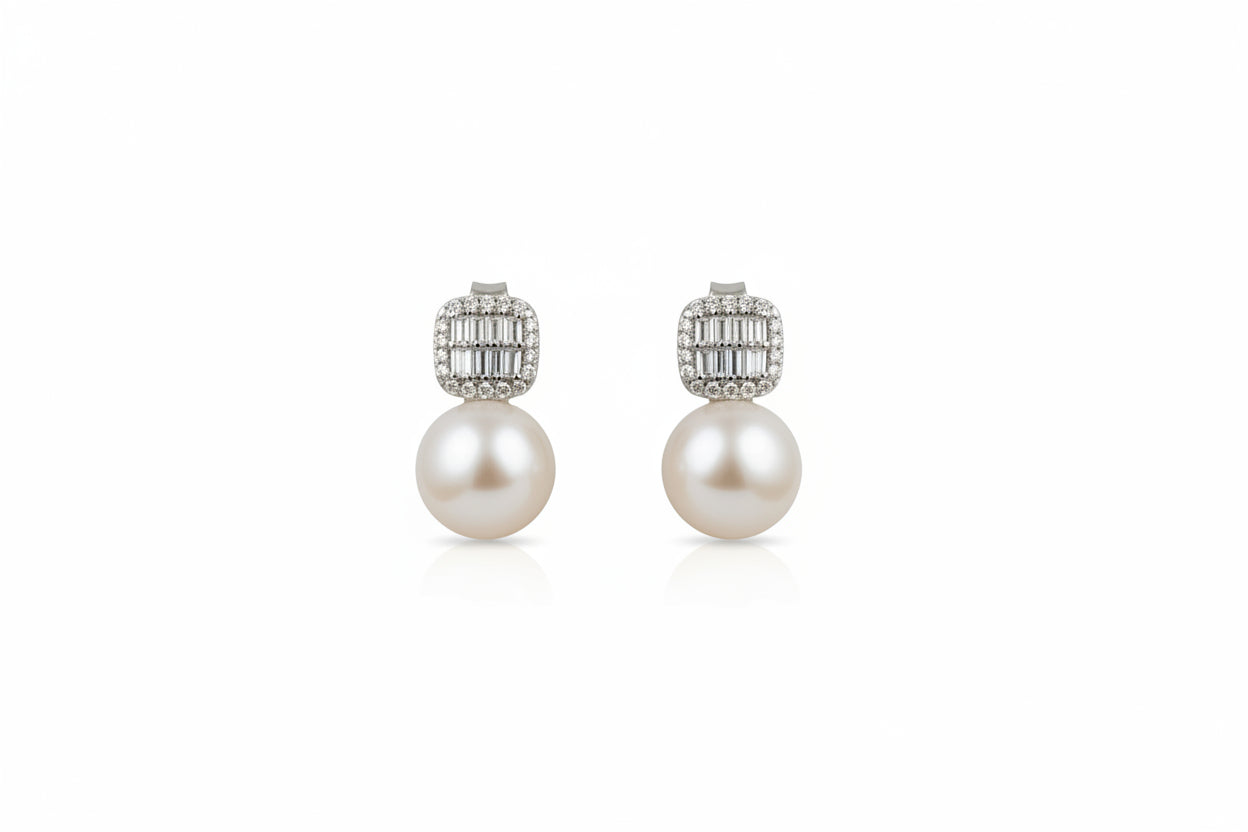 Silver 5.8Classic Pearl Drop Set