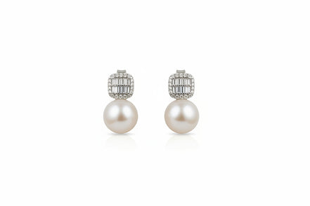 Silver 5.8Classic Pearl Drop Set