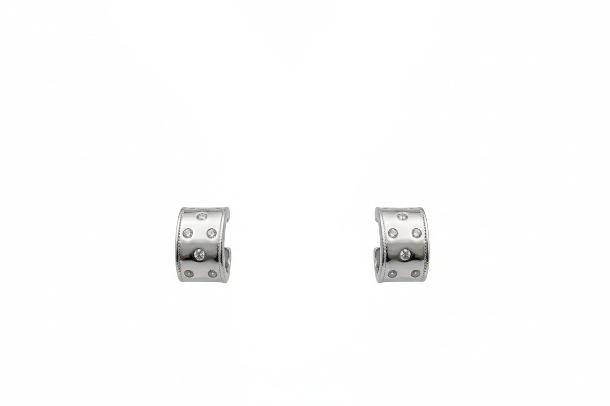 Silver Luna Drop Pendant Set
