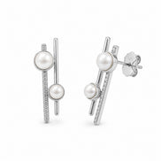 Nova Pearl Linear Earrings