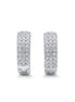 Three Line CZ Huggie Hoops