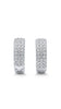Three Line CZ Huggie Hoops