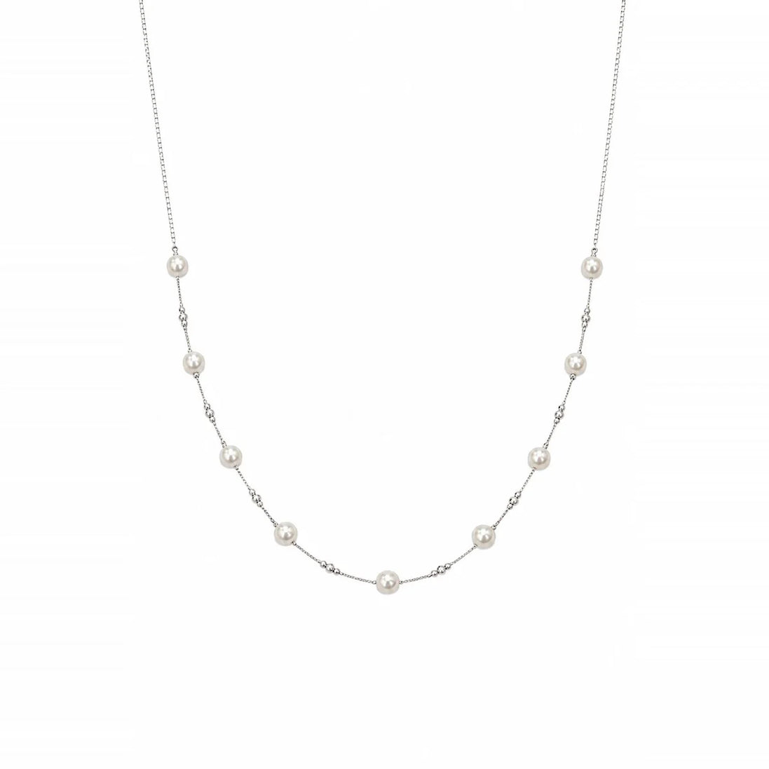 Pearl Station Necklace