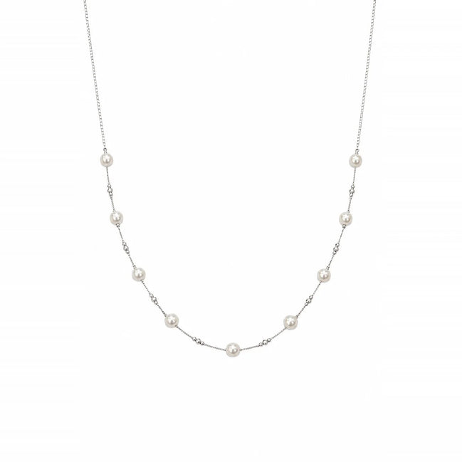 Pearl Station Necklace