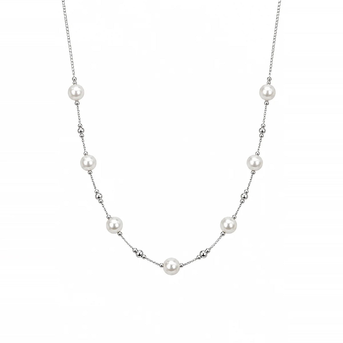 Pearl Station Necklace