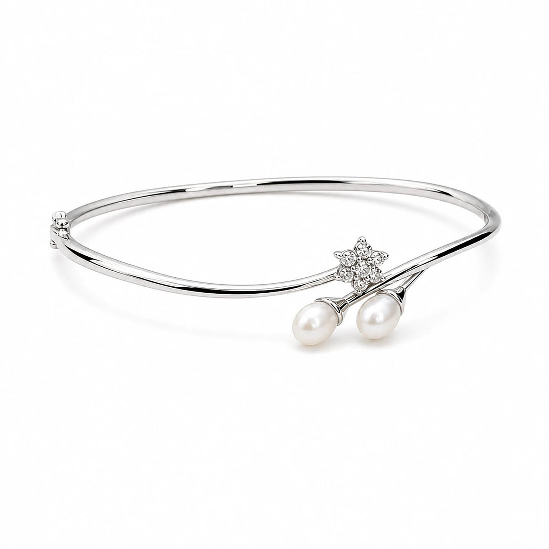 Opaline Blossom Cuff Bracelet