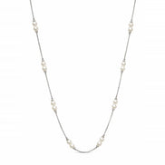 Luna Pearl Station Necklace