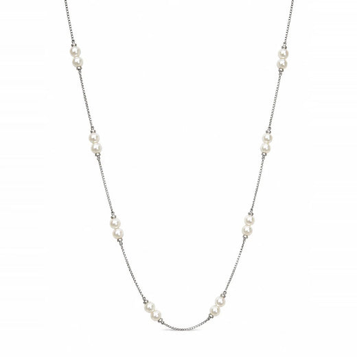 Luna Pearl Station Necklace