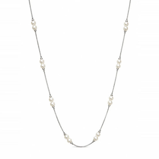 Luna Pearl Station Necklace