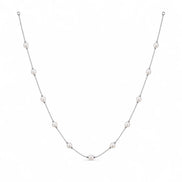 Celeste Freshwater Pearl Station Necklace