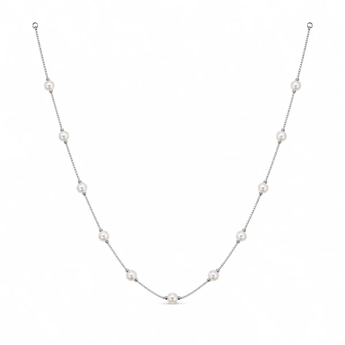 Celeste Freshwater Pearl Station Necklace