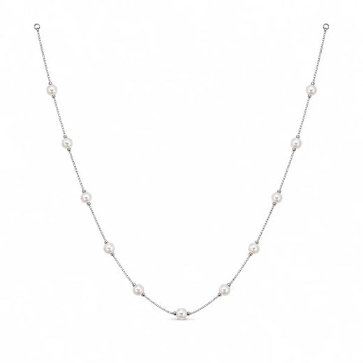 Celeste Freshwater Pearl Station Necklace