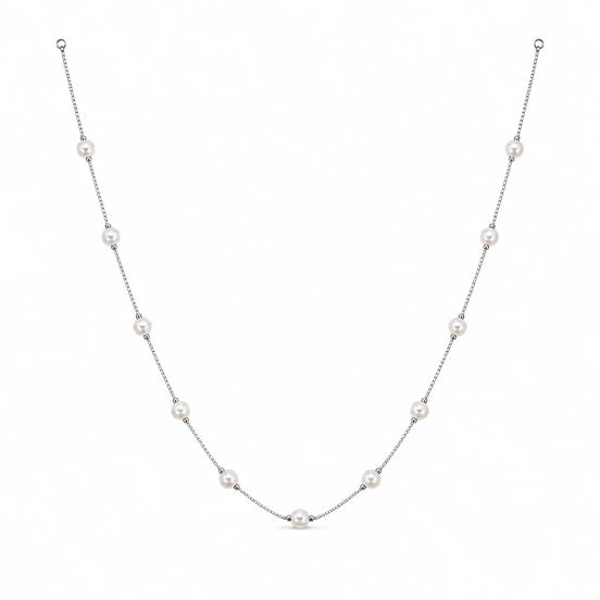 Celeste Freshwater Pearl Station Necklace