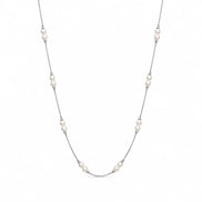 Luna Pearl Station Necklace