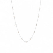 Celeste Freshwater Pearl Station Necklace