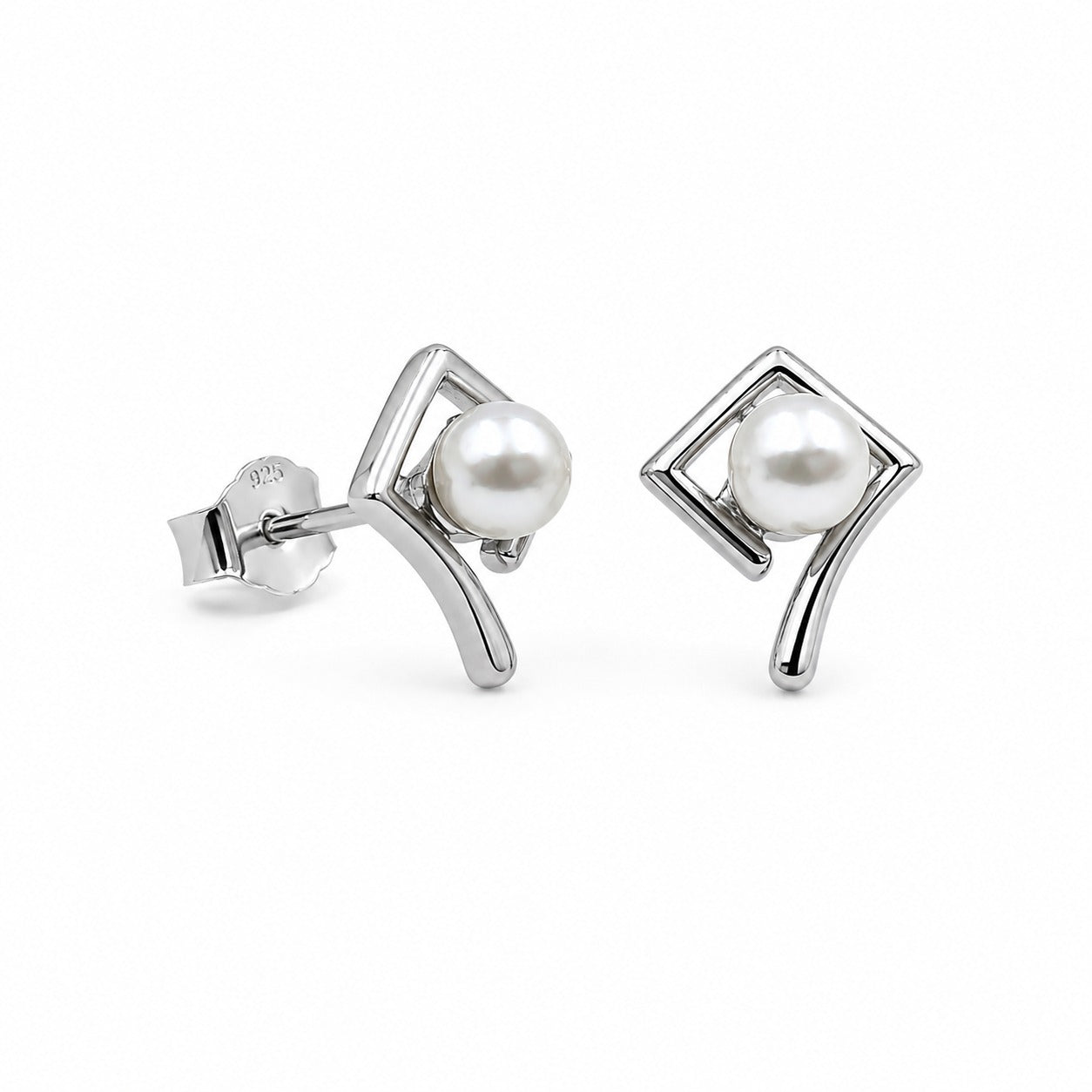 Pearl Prism Stud Earrings