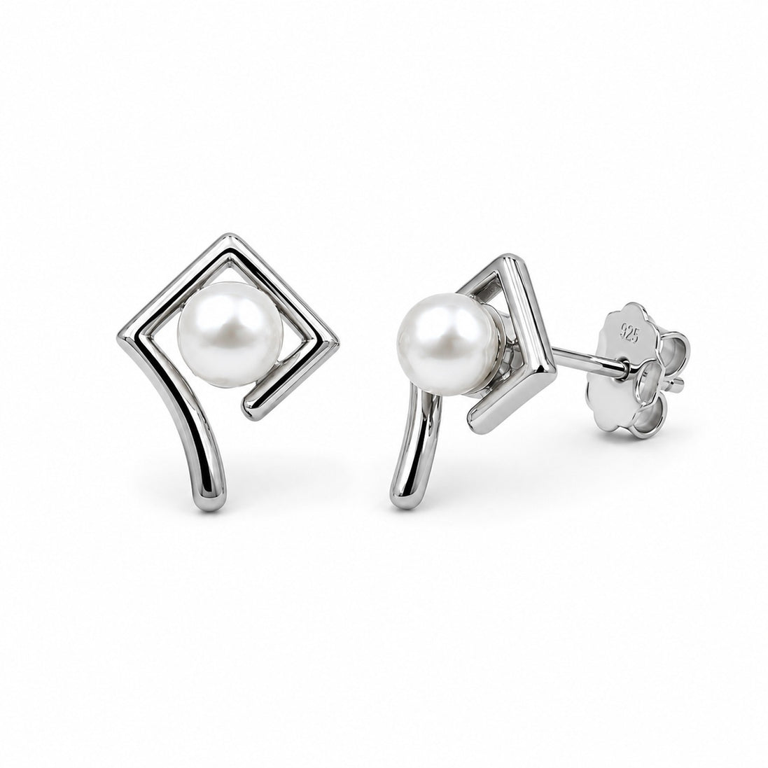 Pearl Prism Stud Earrings