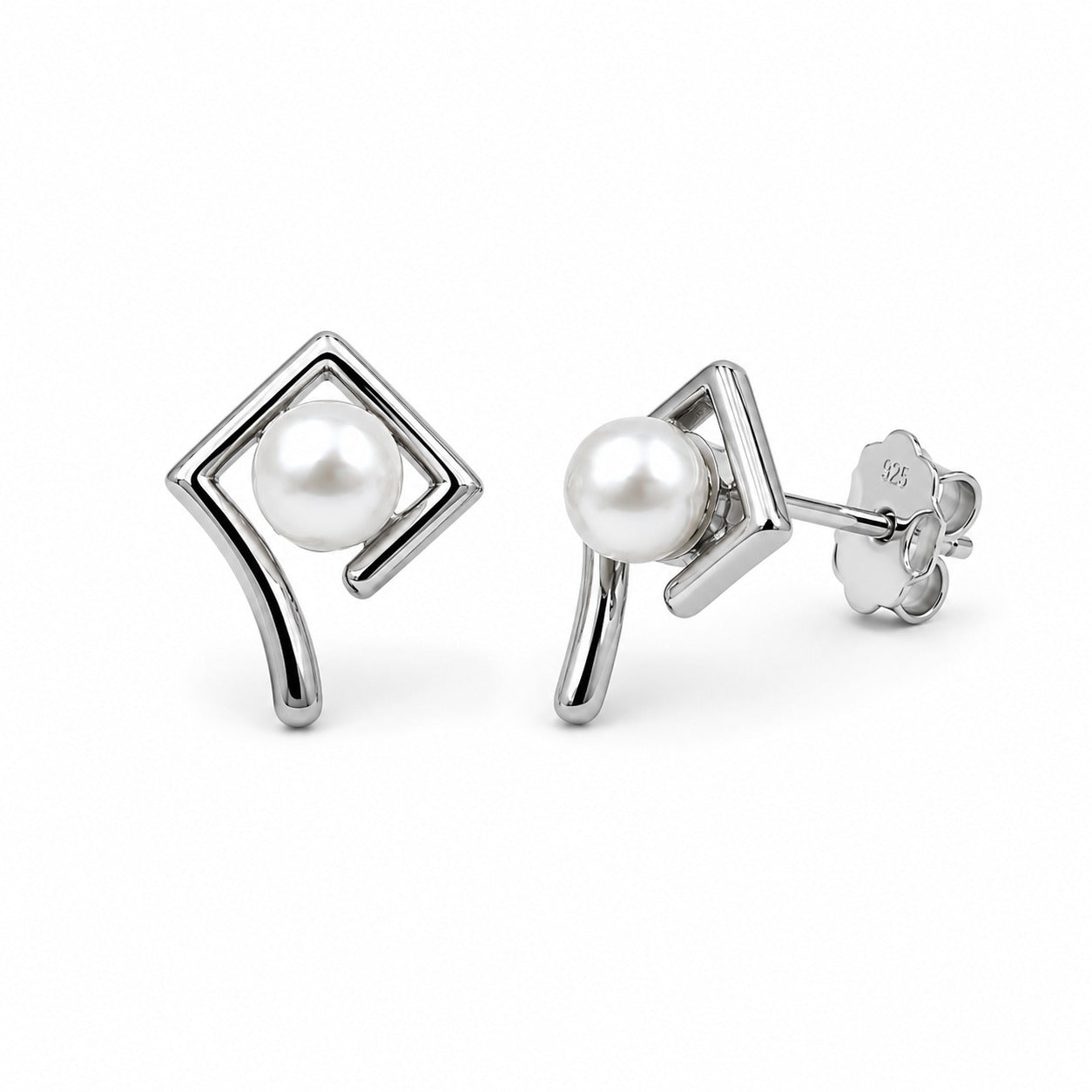 Pearl Prism Stud Earrings