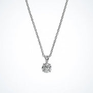 Bow Solitaire pendant