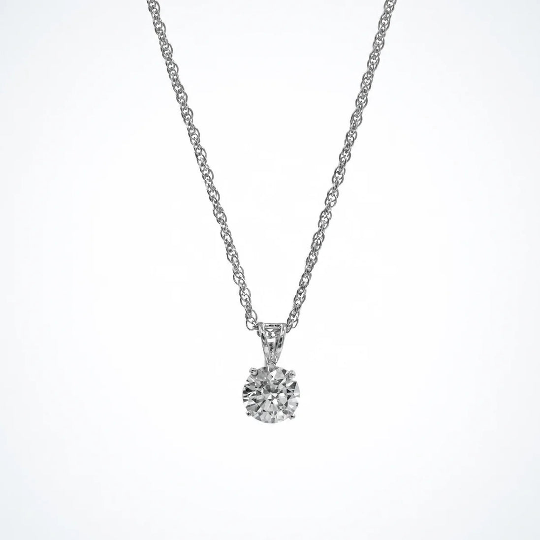 Bow Solitaire pendant