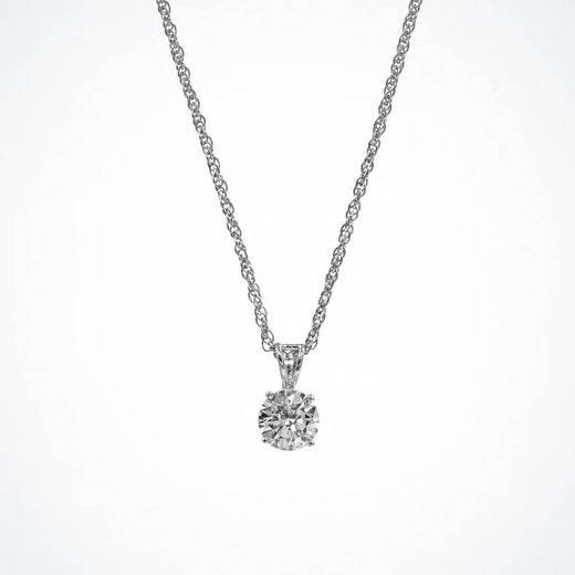 Bow Solitaire pendant