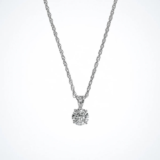 Bow Solitaire pendant