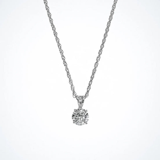 Bow Solitaire pendant