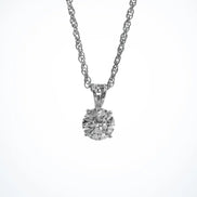 Bow Solitaire pendant