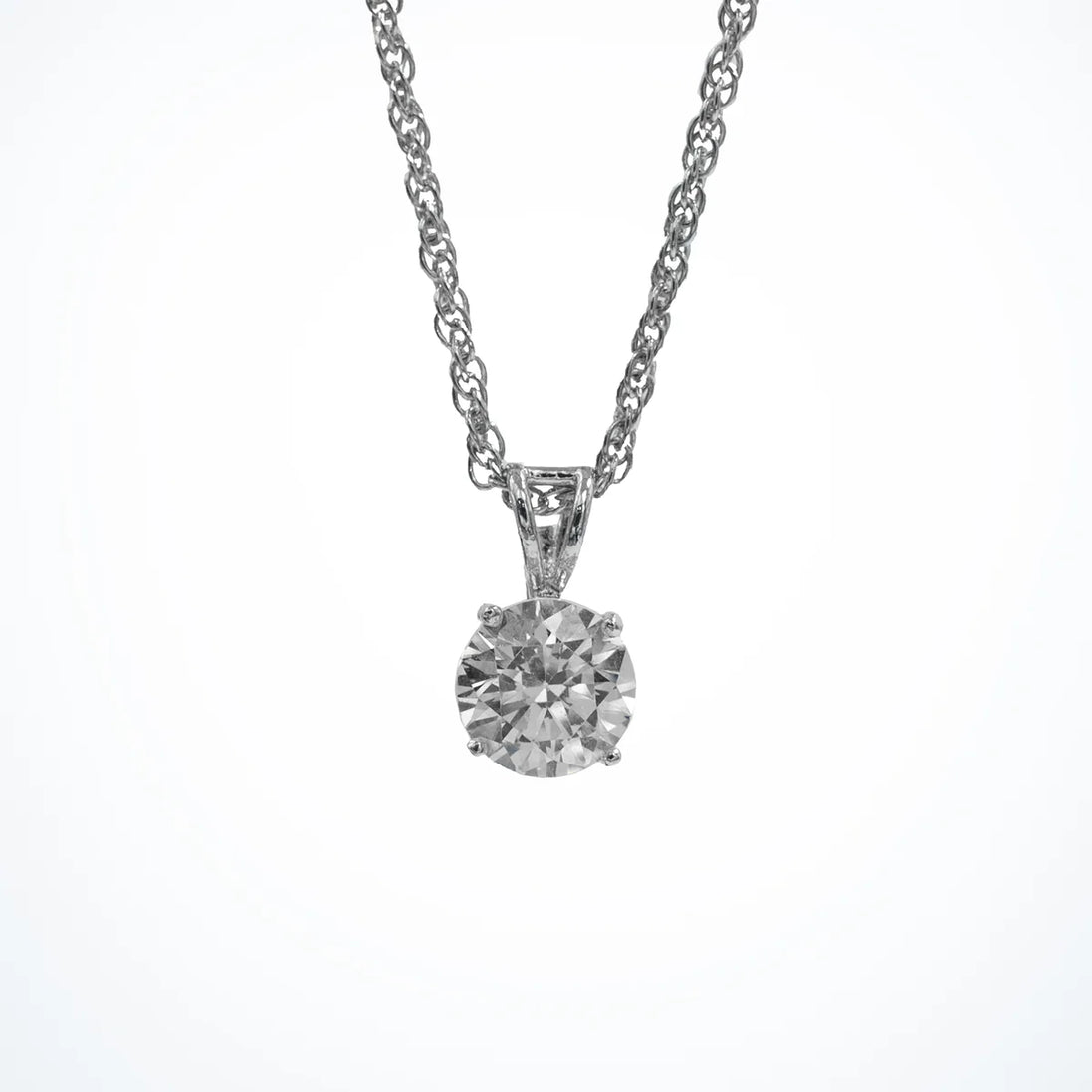 Bow Solitaire pendant
