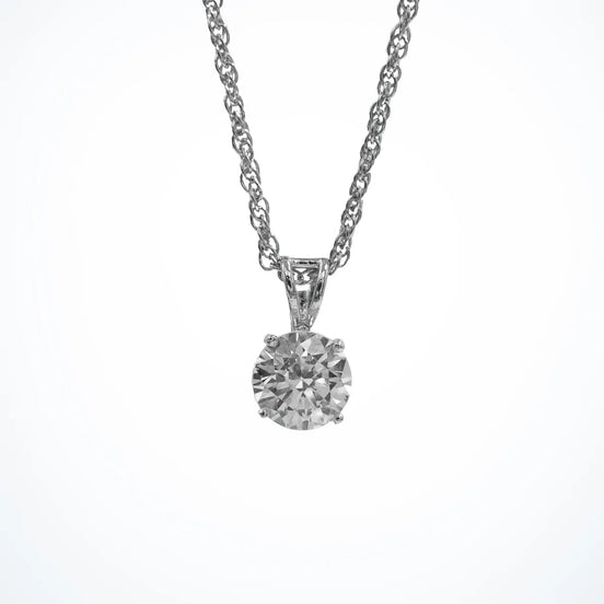 Bow Solitaire pendant