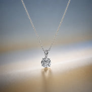 Bow Solitaire pendant