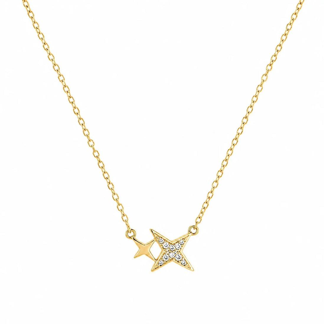 Celeste Twin Star Necklace