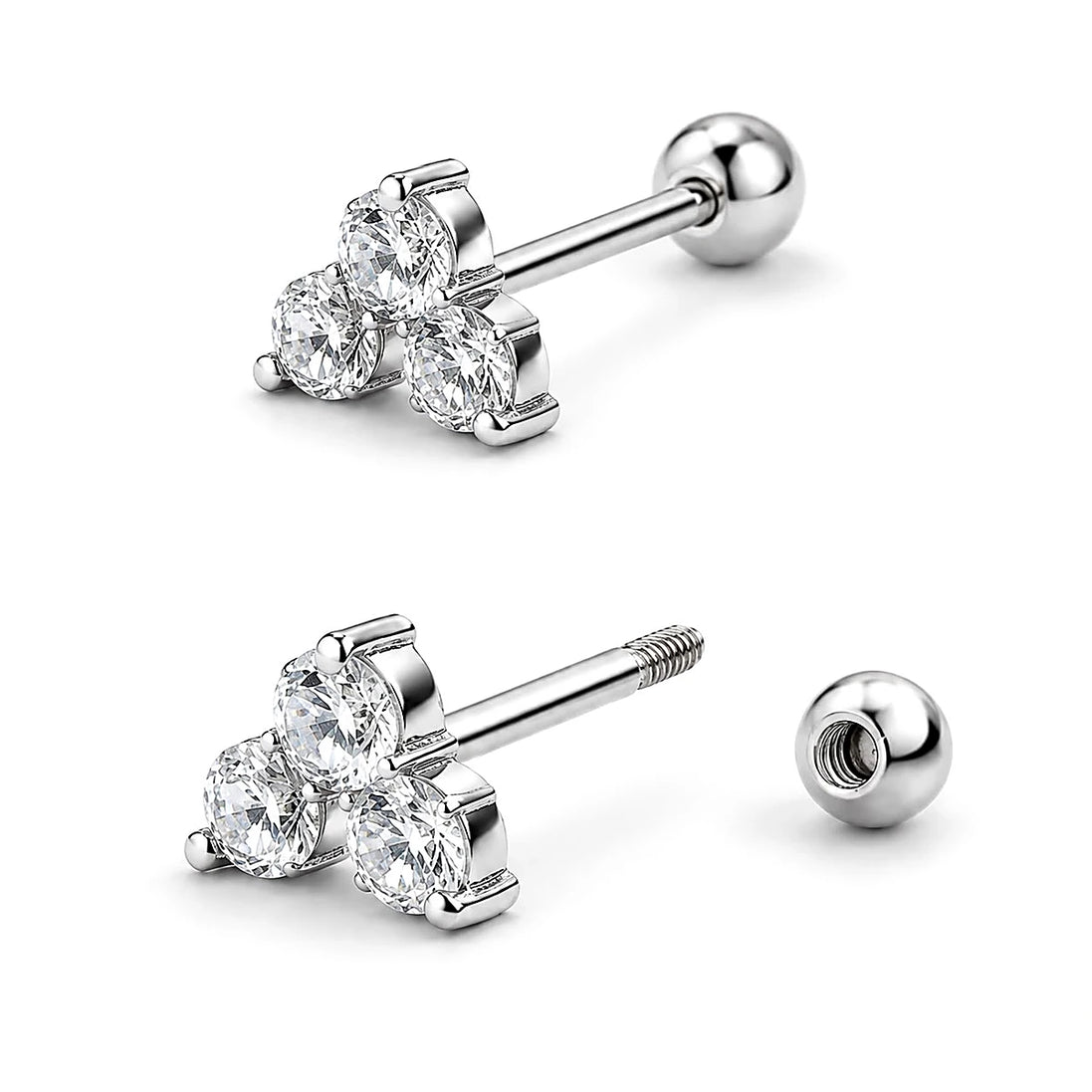 Nova Trio Screw Back Studs