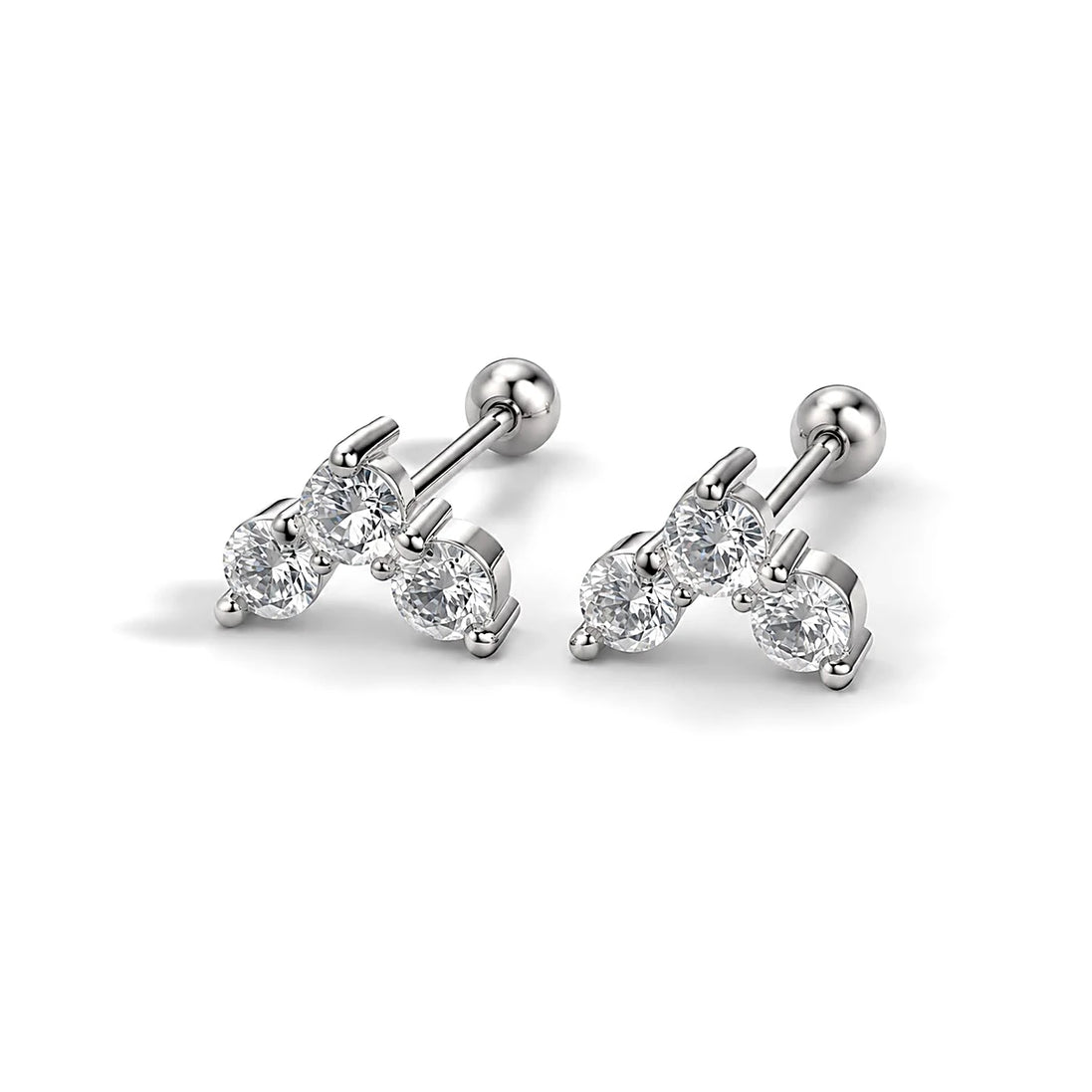 Nova Trio Screw Back Studs