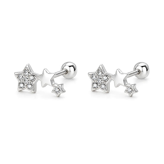 Celestial Trio Screw Back Studs