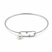 Pearl Grace Open Cuff Bracelet