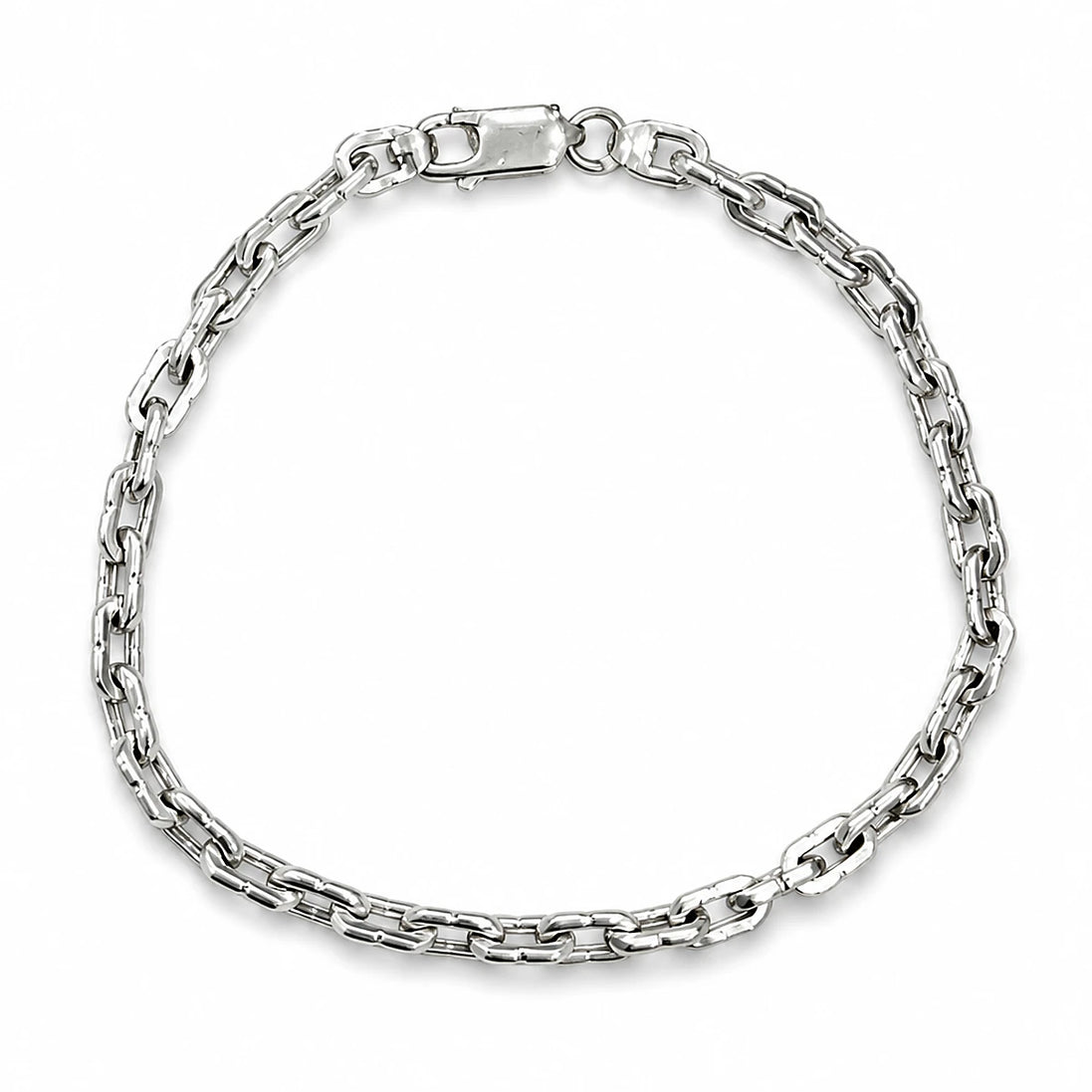 Classic Silver Box Link Bracelet