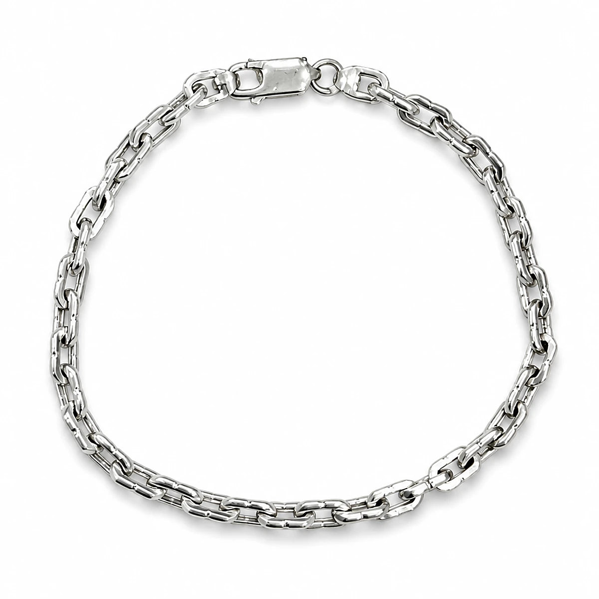 Classic Silver Box Link Bracelet