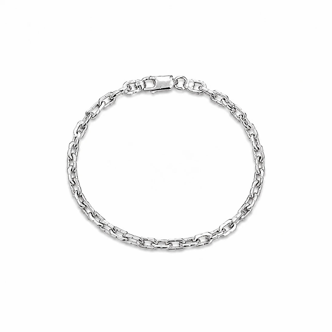 Classic Silver Box Link Bracelet