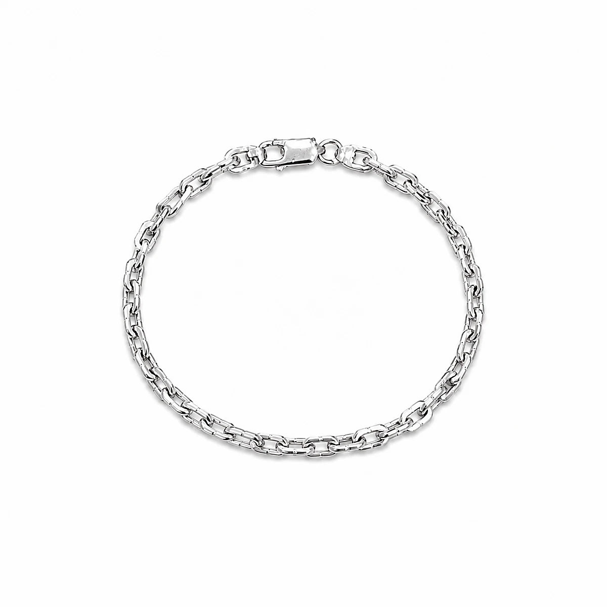 Classic Silver Box Link Bracelet