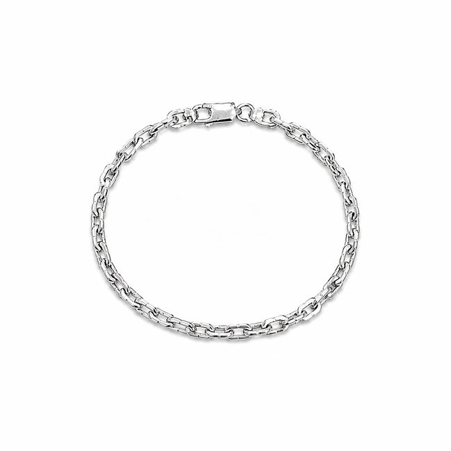 Classic Silver Box Link Bracelet