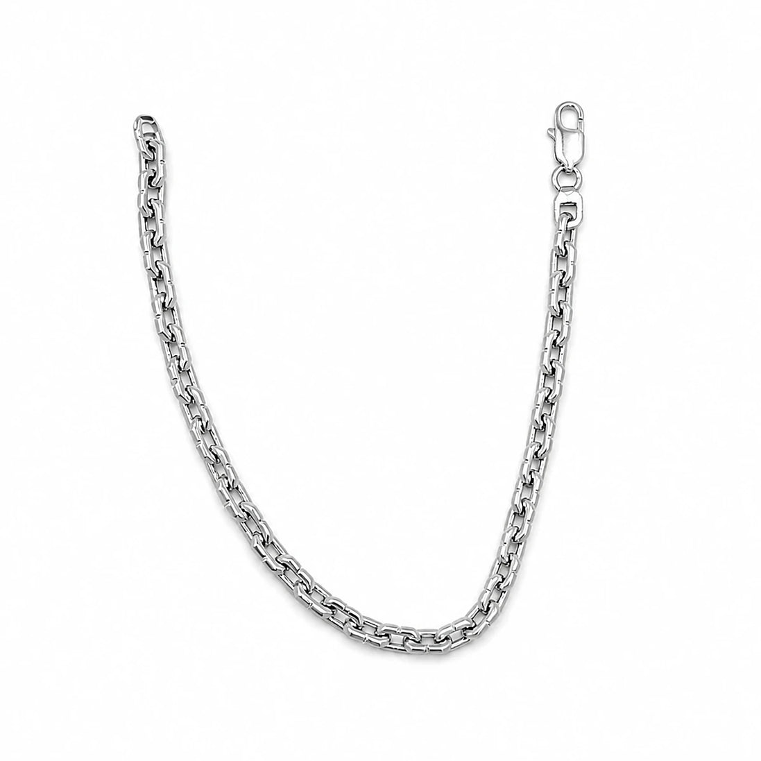 Classic Silver Box Link Bracelet