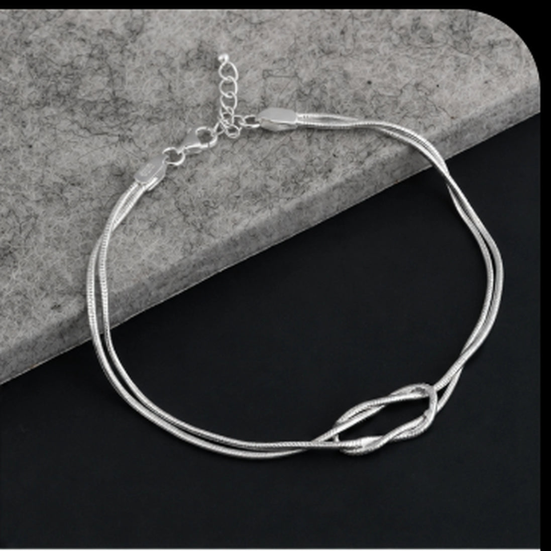 Infinity Knot Silver Rakhi