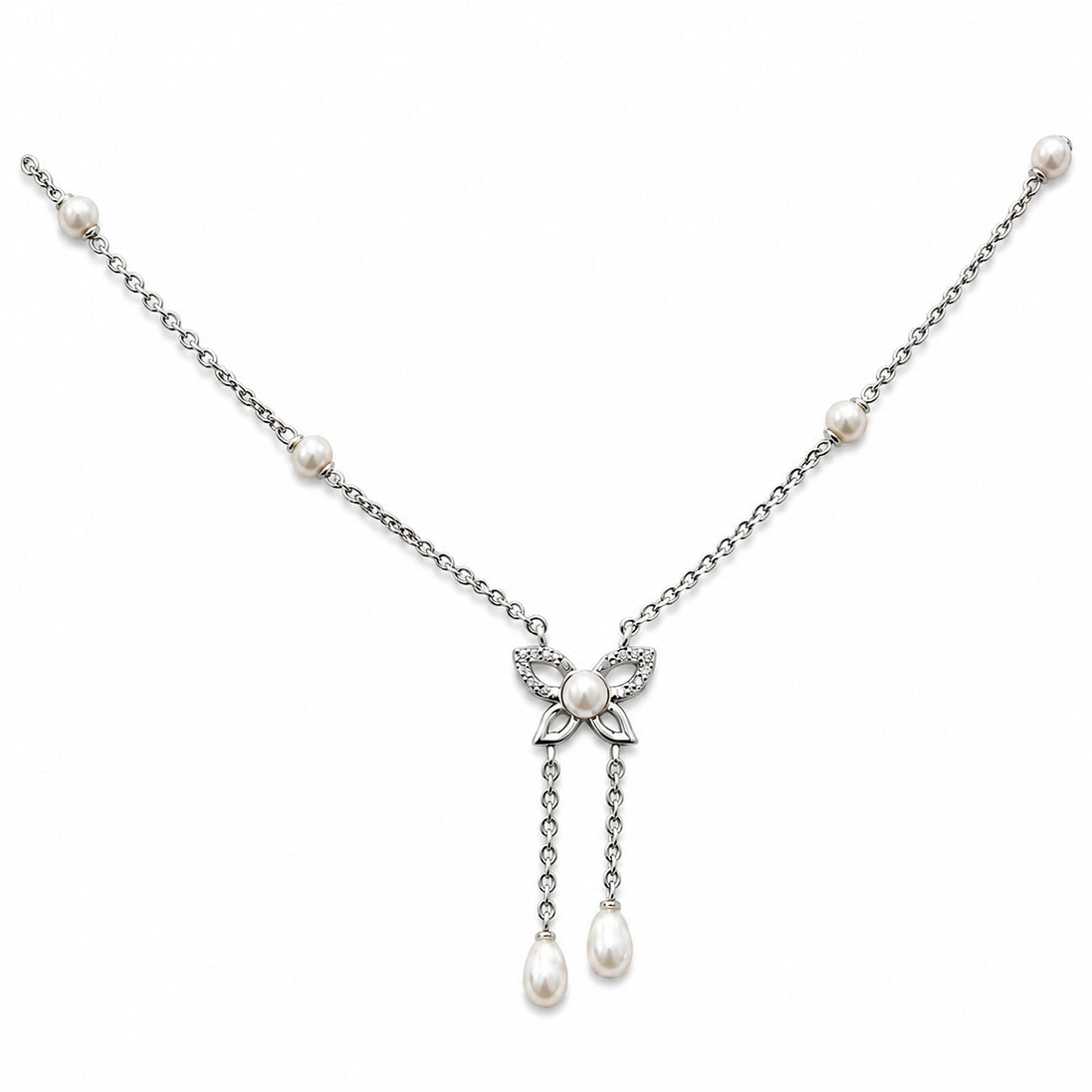 Opaline Butterfly Pearl Jewelry Set
