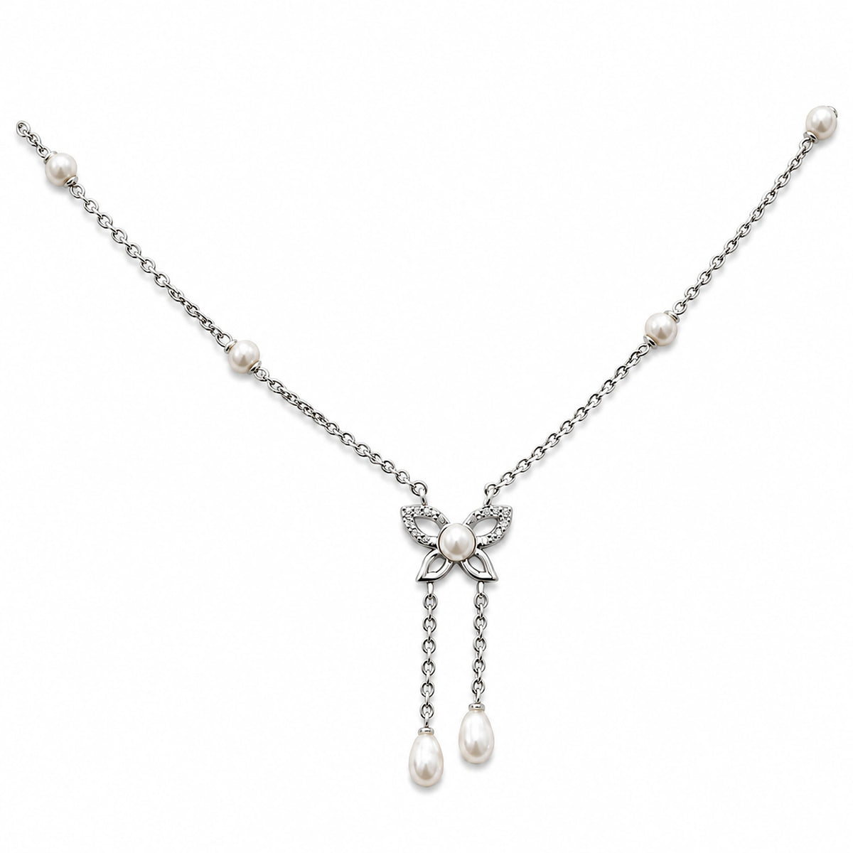 Opaline Butterfly Pearl Jewelry Set