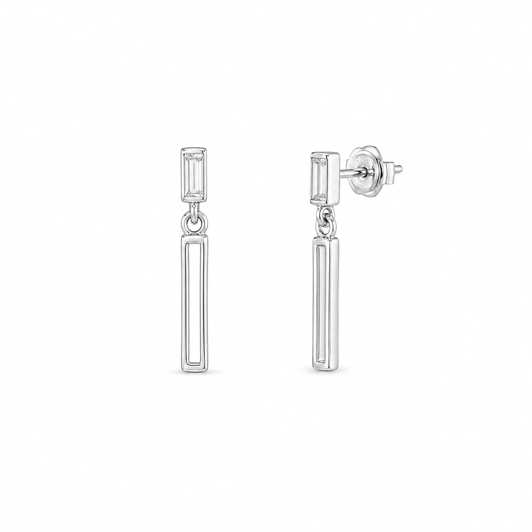 Linear Grace Drop Earrings