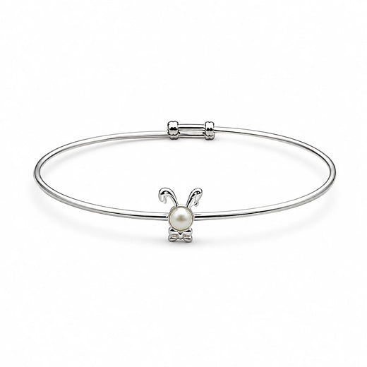 Bunny Pearl Adjustable Kids Bracelet