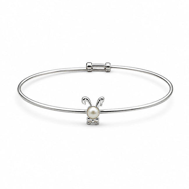 Bunny Pearl Adjustable Kids Bracelet