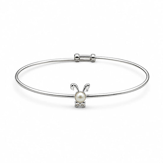 Bunny Pearl Adjustable Kids Bracelet